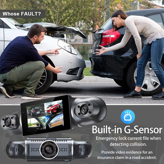 ✨ Seguridad en la conducción ✨Grabador de Automóvil 1080P de 4 Canales