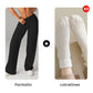 Pantalones casuales de mujer de cintura alta y pierna ancha -💖 Tejido Elástico Cómodo + Bolsillos Prácticos - Ideal para Trabajo, Paseos y Casa! ✨