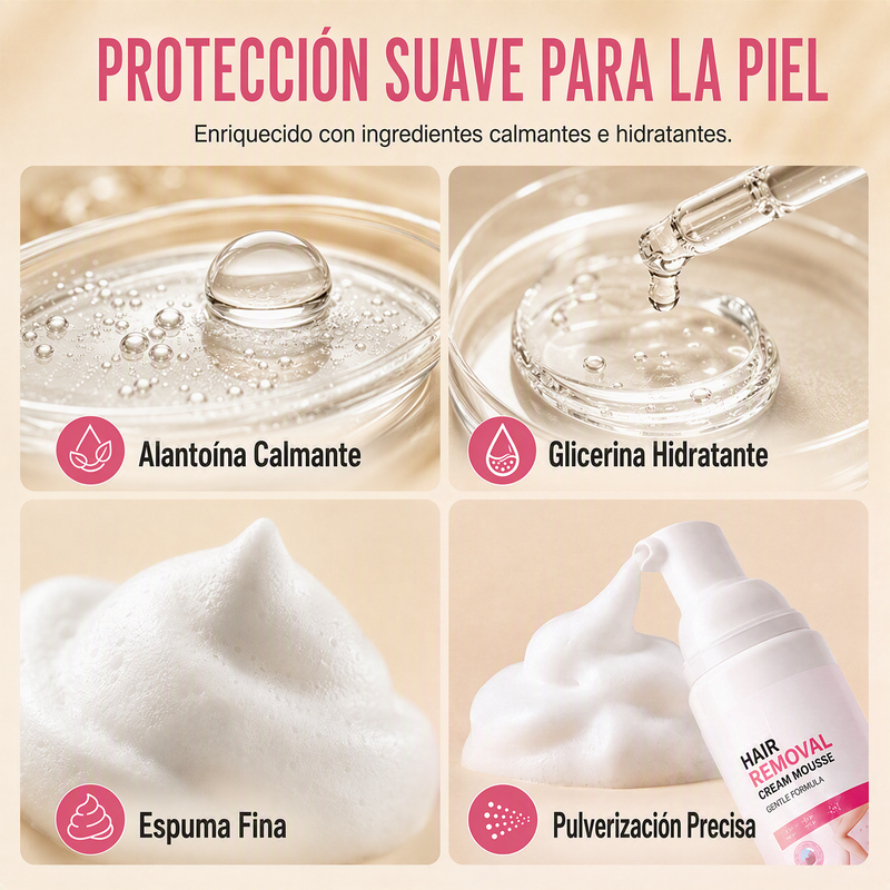 🧴✨ Mousse Depilatoria Efecto Seda – Piel Suave como la Seda, Sin Irritación y Resultado Profesional en Casa 🛁💖