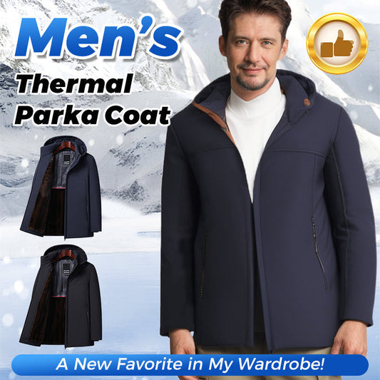 🔥 Regalo de Invierno 🔥 Parka con Capucha Gruesa Térmica para Hombres
