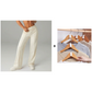 Pantalones casuales de mujer de cintura alta y pierna ancha -💖 Tejido Elástico Cómodo + Bolsillos Prácticos - Ideal para Trabajo, Paseos y Casa! ✨
