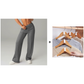 Pantalones casuales de mujer de cintura alta y pierna ancha -💖 Tejido Elástico Cómodo + Bolsillos Prácticos - Ideal para Trabajo, Paseos y Casa! ✨