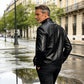 Chaqueta de piel con forro de felpa para hombre - ¡Regalo para él!