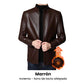 Chaqueta de piel con forro de felpa para hombre - ¡Regalo para él!