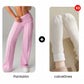 Pantalones casuales de mujer de cintura alta y pierna ancha -💖 Tejido Elástico Cómodo + Bolsillos Prácticos - Ideal para Trabajo, Paseos y Casa! ✨