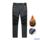 👖Pantalones impermeables Softshell para hombre con forro polar, rodillas reforzadas, para aventuras al aire libre.