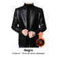 Chaqueta de piel con forro de felpa para hombre - ¡Regalo para él!