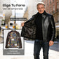 Chaqueta de piel con forro de felpa para hombre - ¡Regalo para él!