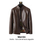 Chaqueta de piel con forro de felpa para hombre - ¡Regalo para él!