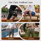 Pantalones cargo capri casuales con ajuste de cordón para hombre