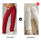 Pantalones casuales de mujer de cintura alta y pierna ancha -💖 Tejido Elástico Cómodo + Bolsillos Prácticos - Ideal para Trabajo, Paseos y Casa! ✨