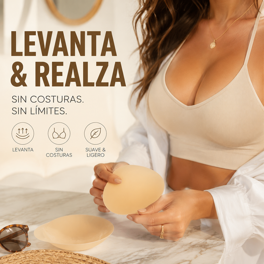 💞✨Cubrepezones Adhesivos Invisibles con Efecto Realzador para Mujer
