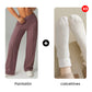 Pantalones casuales de mujer de cintura alta y pierna ancha -💖 Tejido Elástico Cómodo + Bolsillos Prácticos - Ideal para Trabajo, Paseos y Casa! ✨