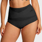 Conjunto de bragas de malla de cintura alta para mujer