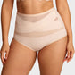 Conjunto de bragas de malla de cintura alta para mujer