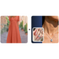 Vestido de manga corta con cuello en V: corte holgado, encanto atemporal