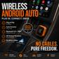 🚗✨Adaptador inalámbrico para auto: Plug & Play, estable y rápido