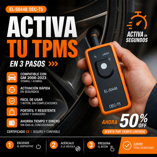 🔥Herramienta de activación TPMS OEC-T5 para automóviles GM: programación sencilla, activación rápida del sensor y diseño portátil 🔧🚗📦