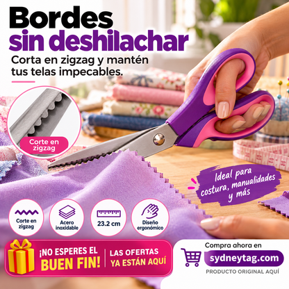 ⏳🔥¡50 % DE DESCUENTO POR TIEMPO LIMITADO! ⏰Tijeras dentadas versátiles