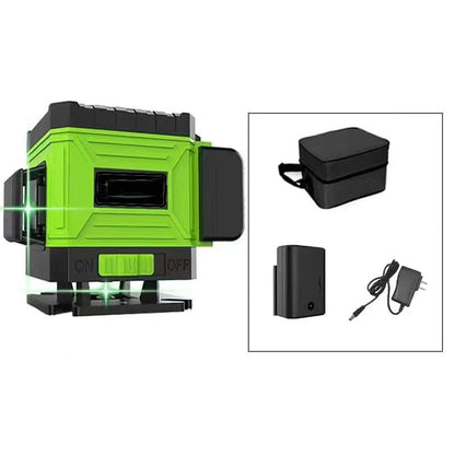 📐 50% dto. Nivel láser 4D x 360° profesional – autonivelación ±3°, 8-12 líneas, batería 6800/8000 mAh y cuerpo IP54. ¡Mide con precisión de experto! ✨🔧