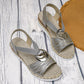 💕Sandalias de cuña abiertas de moda para mujer con tira elástica