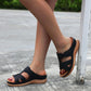 Sandalias Retro Casual con Tacón Inclinado