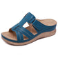 Sandalias Retro Casual con Tacón Inclinado