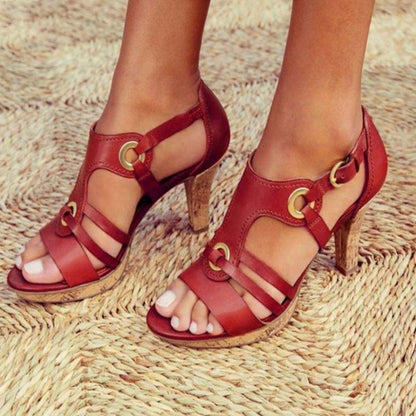 Sandalias Cómodas con Tacón Estable ¡Tendencia de la Temporada!