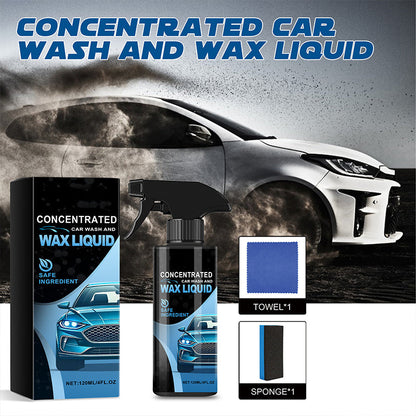 🔥2025 New Arrival🔥 Suave y Eficaz Spray Limpiador de Coches con Esponja y Pañ