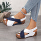 Sandalias ortopédicas de tacón inclinado ultra cómodas para mujer