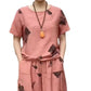 💖Conjunto de top estampado de manga corta y pantalón corto para mujer🔥Compre 2 Envío gratuito