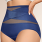 Conjunto de bragas de malla de cintura alta para mujer