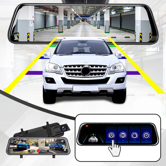 🔥Dash Cam con pantalla táctil y cámara de visión trasera🚘📹