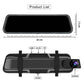🔥Dash Cam con pantalla táctil y cámara de visión trasera🚘📹