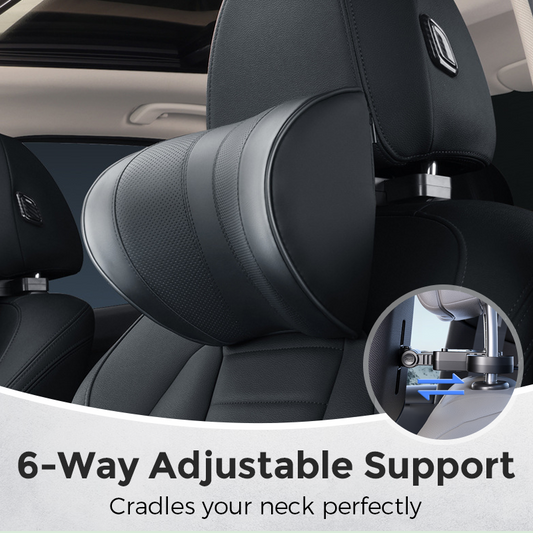 Almohada ajustable para reposacabezas de coche en forma de U