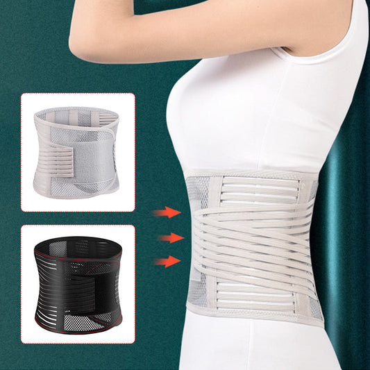 🔥 Protector de Cintura con Placa de Acero - Soporte Lumbar Ajustable y Transpirable para Alivio de Dolor de Espalda 💪✨