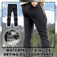 👖Pantalones impermeables Softshell para hombre con forro polar, rodillas reforzadas, para aventuras al aire libre.