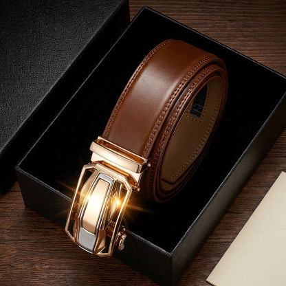 Cinturón de trinquete para hombre, para ocasiones formales y informales