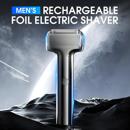 ⚡ Afeitadora eléctrica de láminas para hombre – recargable, potente y de alto rendimiento. Afeitado suave y preciso sin irritación! ✨🪒
