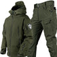 Conjunto de chaqueta y pantalones tácticos Soft Shell para hombre