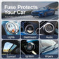🔌🚗 Kit surtido de fusibles para coche: fusibles de hoja micro, mini y estándar, codificados por colores para facilitar su identificación. 🔧✨
