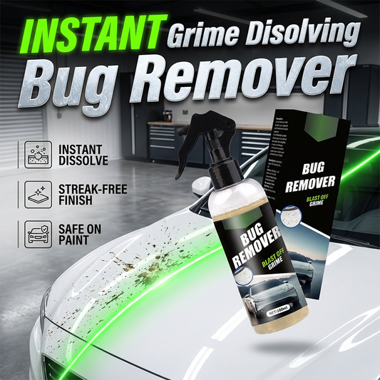 Spray limpiador de suciedad y restos de insectos para el coche