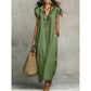 👗Vestido casual sin mangas para mujer con escote en V y volantes💚