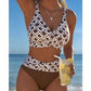 🌊👙 Bikini de Dos Piezas con Estampado Geométrico – Estilo y Confianza en la Playa ☀️