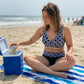 🌊👙 Bikini de Dos Piezas con Estampado Geométrico – Estilo y Confianza en la Playa ☀️