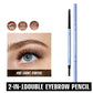 💞Lápiz de cejas mini 2 en 1 resistente al agua y gel de cejas con color