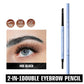 💞Lápiz de cejas mini 2 en 1 resistente al agua y gel de cejas con color