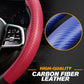 🚗✨Funda antideslizante para volante – cuero de fibra de carbono y ajuste universal