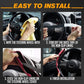 🚗✨Funda antideslizante para volante – cuero de fibra de carbono y ajuste universal