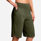 Shorts de Yoga de Cintura Alta con Bolsillos para Mujer